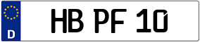 Trailer License Plate